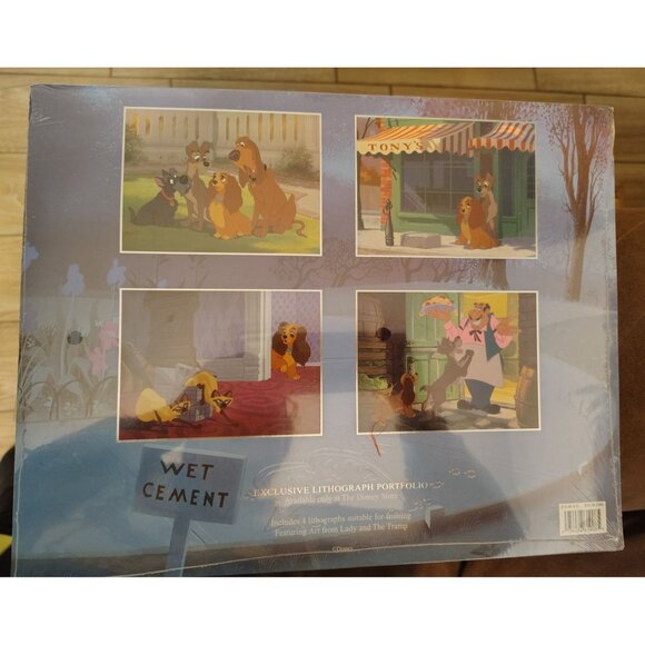 New Walt Disney Lady & The Tramp 4 Lithograph Portfolio Dog Store Exclusive READ - Picture 2 of 10